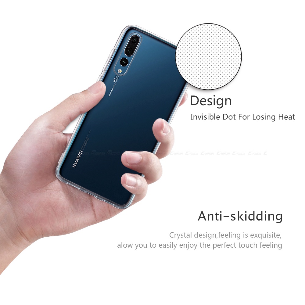 Ốp Điện Thoại Silicon TPU Mềm Trong Suốt Siêu Mỏng Cho HuaWei P50 P40 P30 P20 Pro Plus E Lite XL P Smart Z S