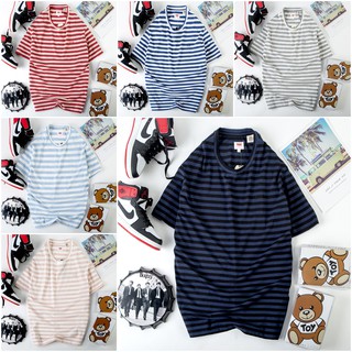 Áo thun cổ tròn Sọc Ngang 💖 dáng áo SLIMFIT gọn đẹp 💖💖 đây là 1 chiếc áo thun cotton thoáng mát 💖 ATLVS1