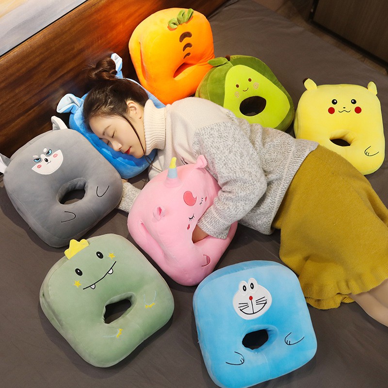 Gối Ngủ Văn Phòng Ủ Tay Trái Cây Xinh