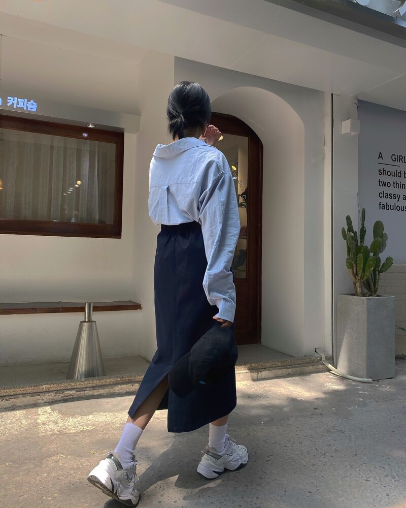 Chân váy midi chun sau NQ - CV0286 | BigBuy360 - bigbuy360.vn