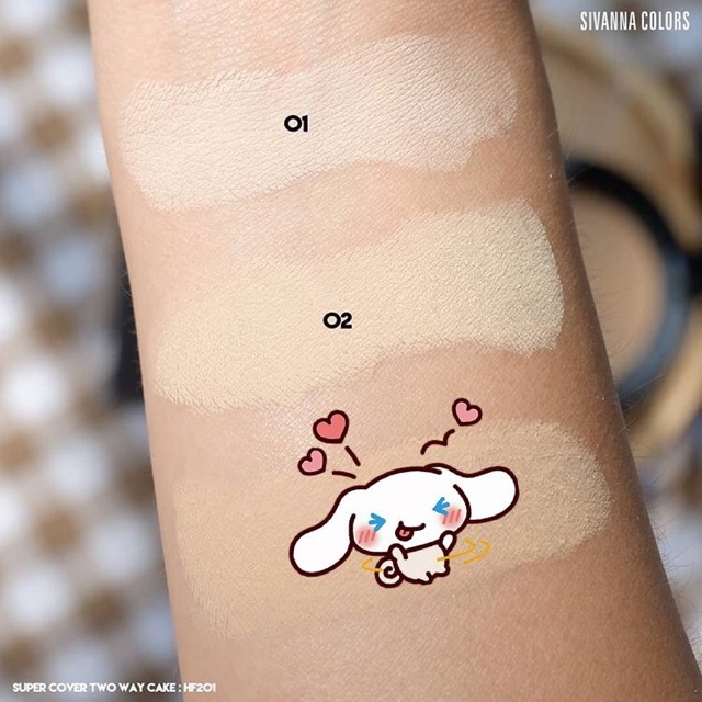 Phấn Phủ [NEW] ☣ Phấn phủ Sivanna Super Cover Highest Wear Pact chuẩn thái