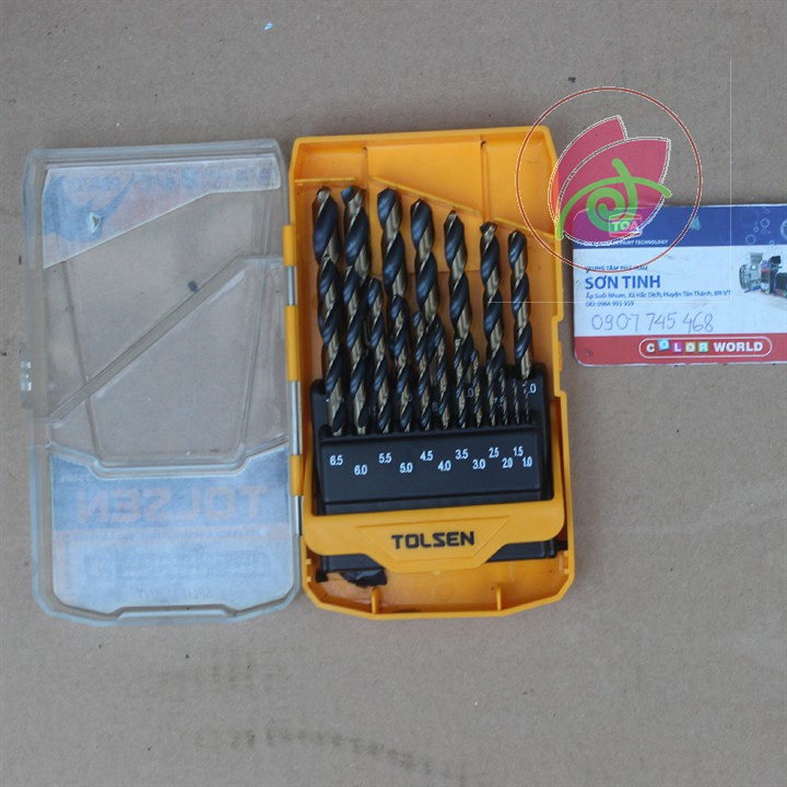 1-5.5mm / mũi khoan sắt, inox vàng đen HSS Tolsen đủ loại (khoan rất ngọt)