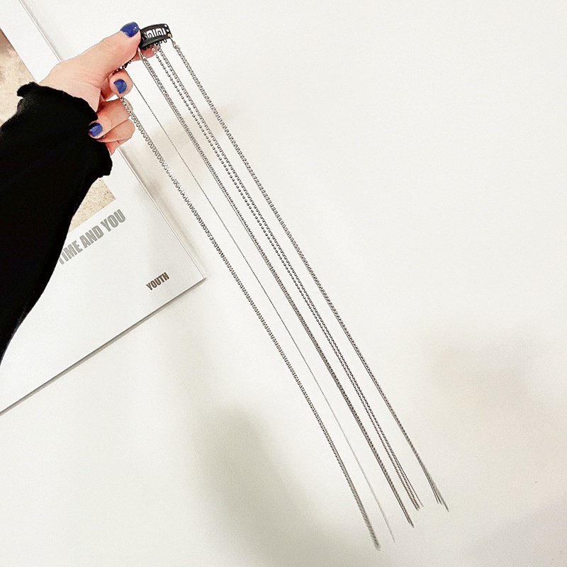 Dây Buộc Tóc Phối Chuỗi Xích Thời Trang Xinh Xắn Dành Cho Nữ