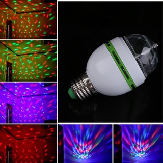 Bóng đèn led xoay nhiều màu E27 3W 100-240V