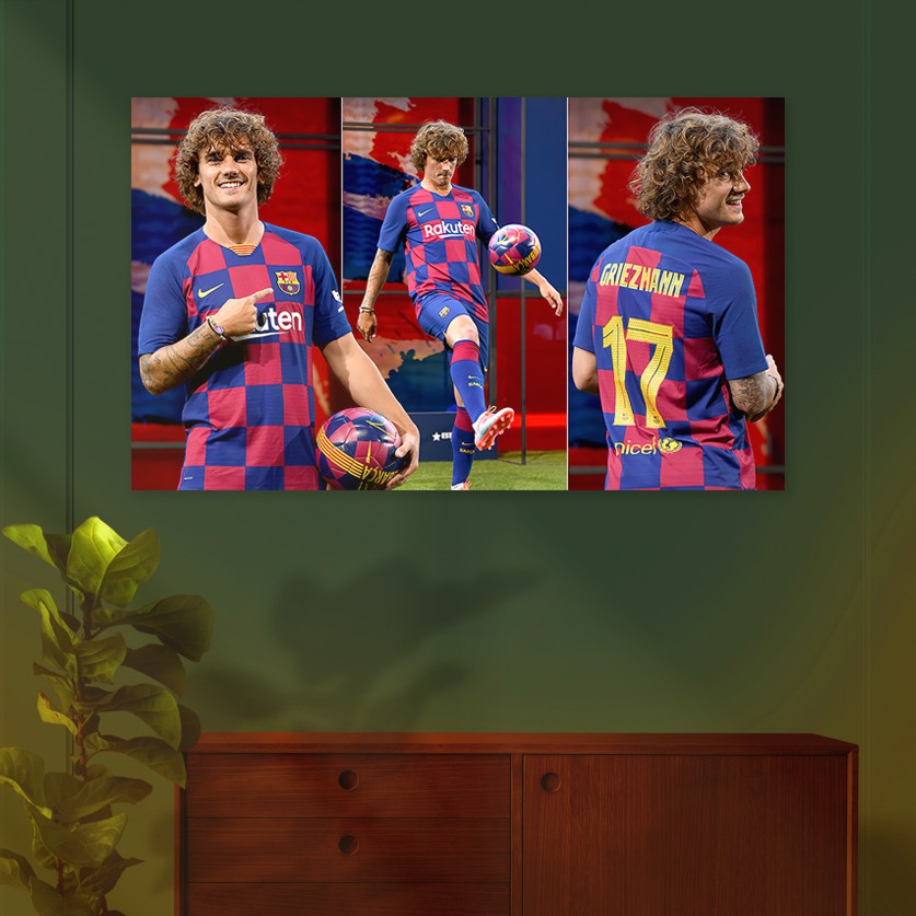 Decal Dán Tường Griezmann | Poster Cầu Thủ Bóng Đá Kích Thước 40*60 Cm