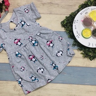 Đầm thun cotton bé gái