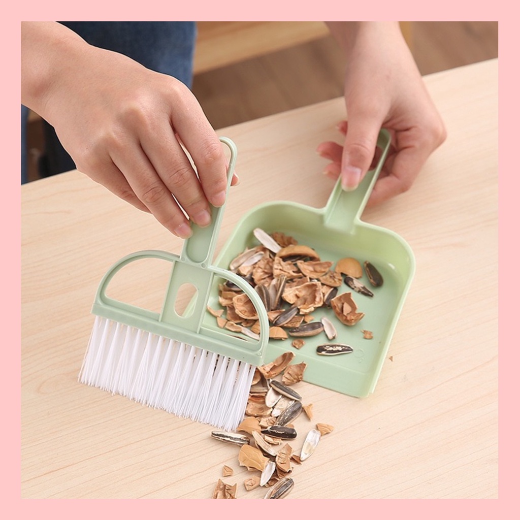 [ĐỜI SỐNG] Bộ chổi quét bụi và hốt rác mini đa năng dùng cho mọi lúc mọi nơi