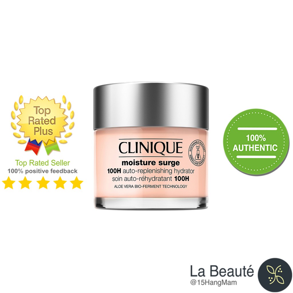 Clinique Moisture Surge 100 Hour Auto-Replenishing Hydrator - Gel Dưỡng Chuyên Sâu Tái Tạo Độ Ẩm Cho Da Suốt 100h 50ml