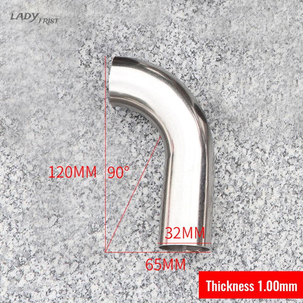 Ống Xả Khí 90 Độ Bằng Thép Không Gỉ 32 / 38 / 51MM Chất Lượng