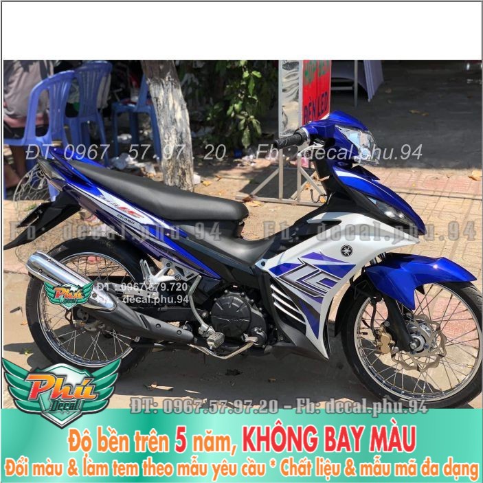 Tem rời Exciter 135 Lc xanh trắng Gp (H) -1