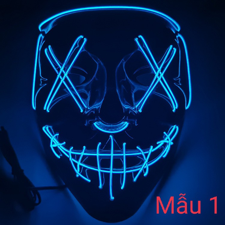 Mặt Nạ Đèn Led Hoá Trang Halloween Nhiều Màu Sắc