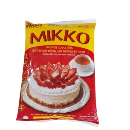 Bột bánh bông lan trộn sẵn Mikko 4320 1kg