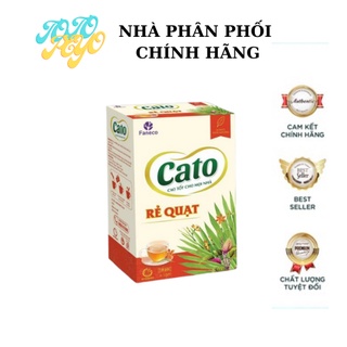 Cao rẻ quạt Cato (hộp 15 gói x 5 gram) Cao rẻ quạt Cato Hỗ trợ làm giảm đau rát họng, Ho khan,Ho C