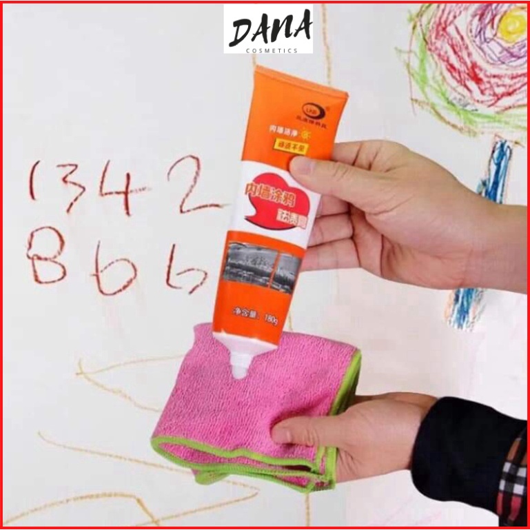 Kem tẩy xoá vết bẩn trên tường 180g Kem Tẩy Bút Sáp Màu Vẽ Tường DANA