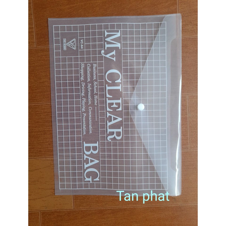 [Mã LIFEBOOK2 giảm 10% đơn 0Đ] Bìa Nút A4/F4 My Clear (Bìa Sơ Mi)