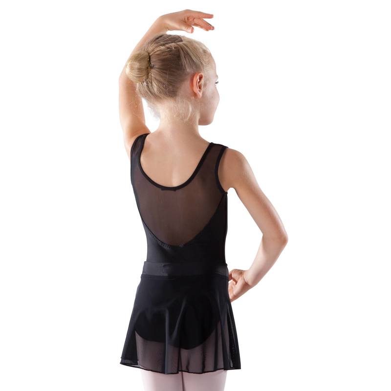 Váy ballet vải voan cho bé gái Decathlon Starever màu đen size 4 Tuổi