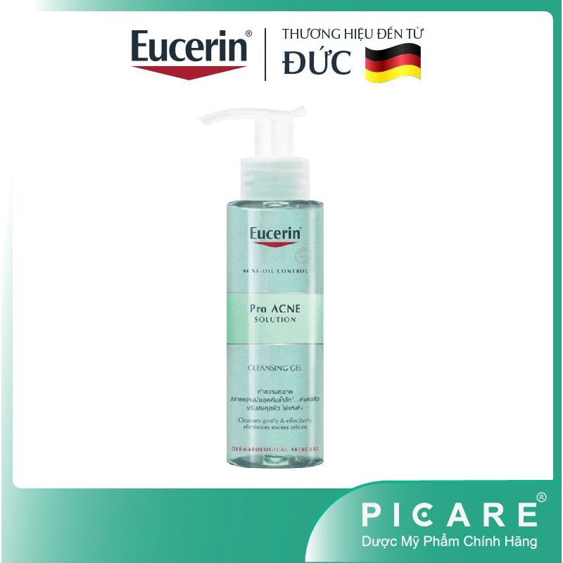 Sữa rửa mặt dạng gel dành cho da nhờn mụn Eucerin Pro Acne Solution Cleasing Gel 200ml | BigBuy360 - bigbuy360.vn