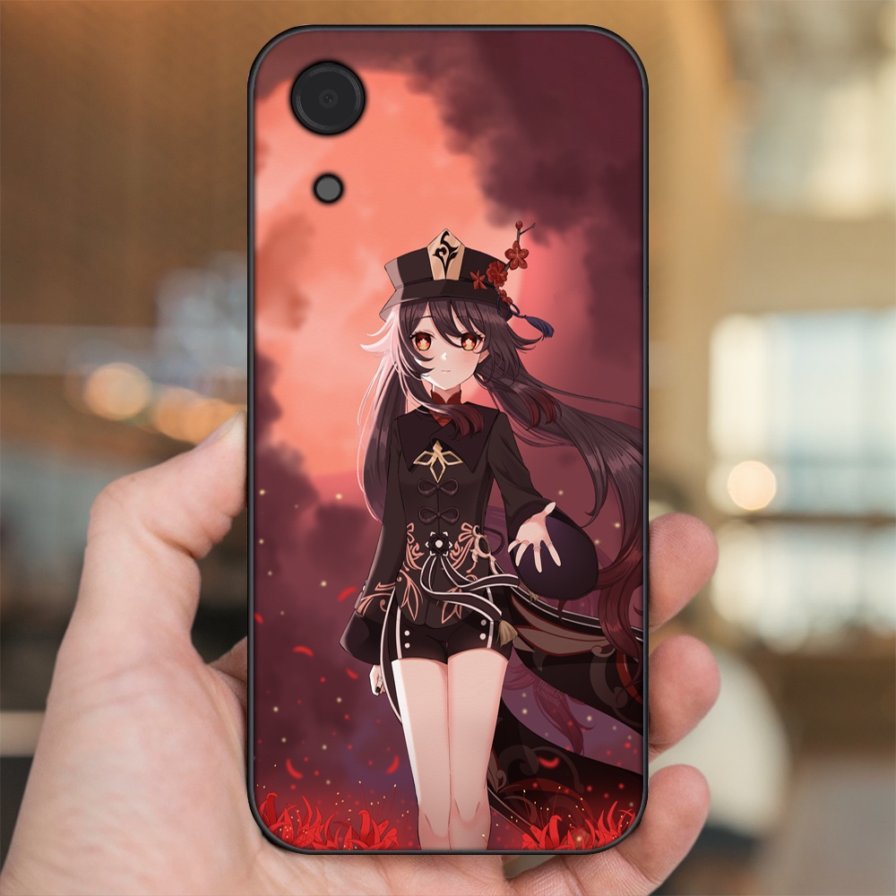 Ốp lưng Samsung A03 Core viền đen in hình Hutao Genshin Impact