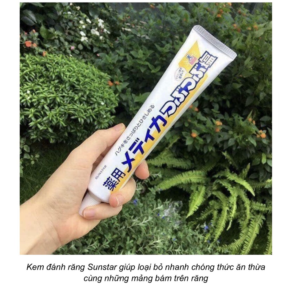 Kem đánh răng muối Sunstar  Nhật Bản 170g nướu khỏe răng trắng khử mùi hôi miệng