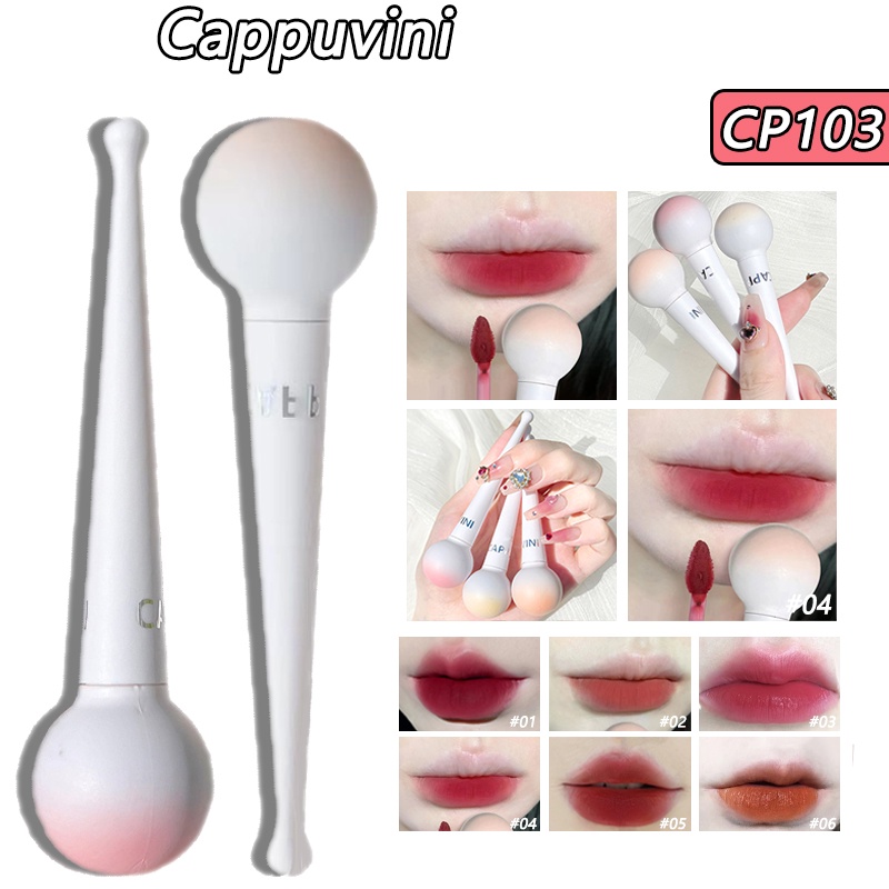 Son CAPPUVINI chất nhung lì mịn không thấm nước chống dính 6g