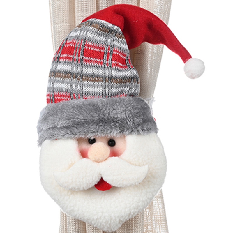 Nút Cao Su Buộc Rèm Cửa Sổ Trang Trí Giáng Sinh Họa Tiết Hoạt Hình