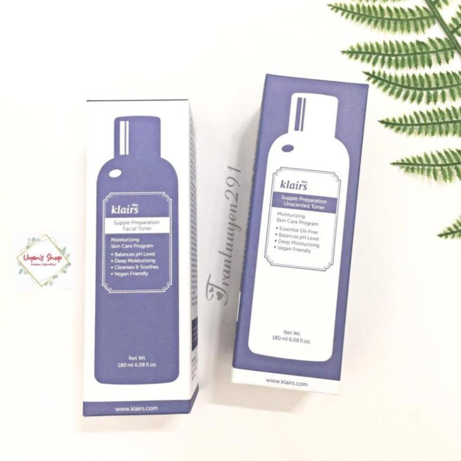 Nước hoa hồng Dear Klairs Supple Preparation toner 180ml