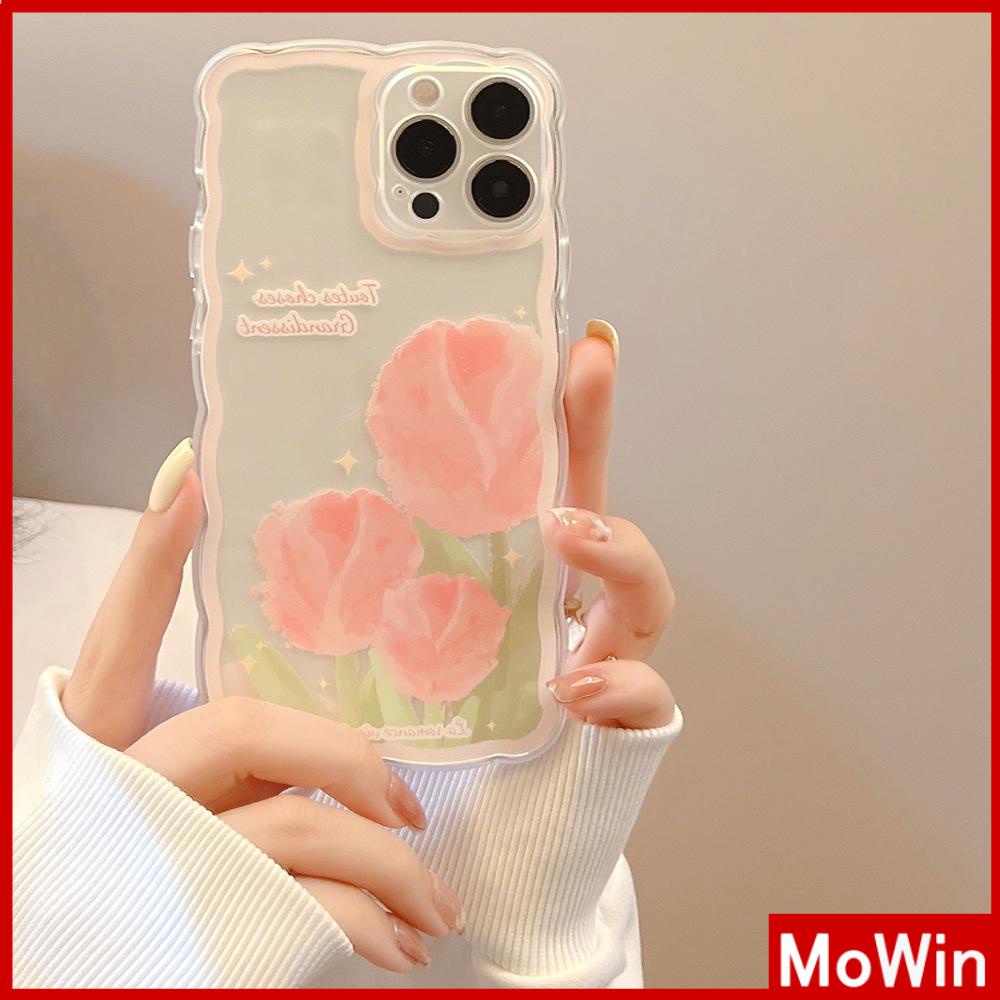 Ốp Điện Thoại Silicon Mềm Trong Suốt Chống Sốc Chống Trượt In Họa Tiết Hoa Cho iPhone 13 Pro Max 12 Pro Max 11 7 Plus