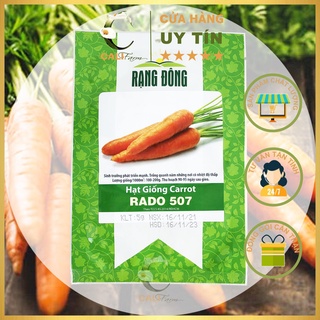 Hạt Giống Cà Rốt Rado 507 - Củ To, Giàu Vitamin