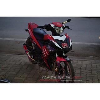 Tem Trùm Exciter 150 Arkapovic đỏ đen