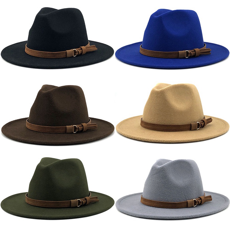 Mũ Fedora Vành Rộng Phong Cách Vintage Cho Nam Và Nữ