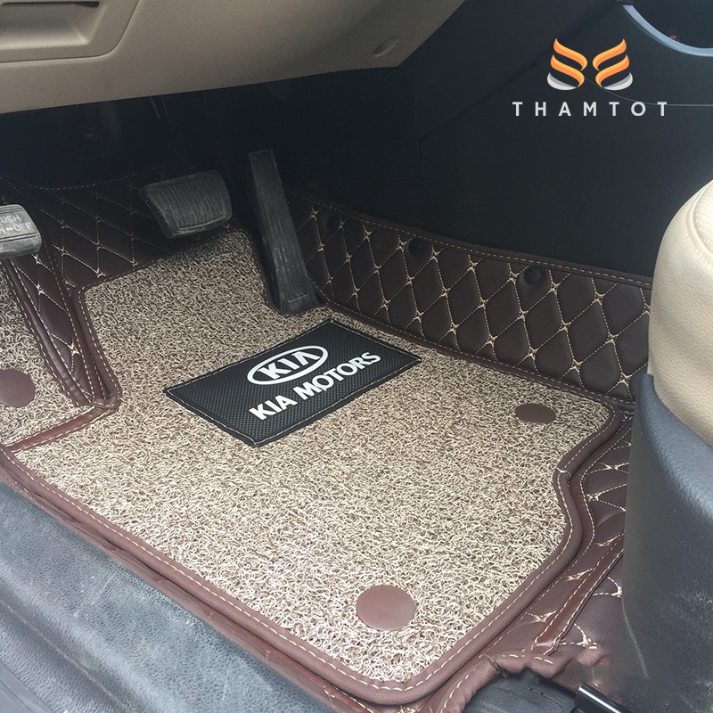 Thảm lót sàn ô tô 5D 6D Kia Sorento 2013-2022 da PU cao cấp, không mùi, giảm tiếng ồn, chống nước 100%_Thamtot90