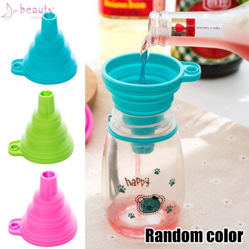 Phễu silicone chống thấm nước có thể gấp gọn tiện dụng cho nhà bếp