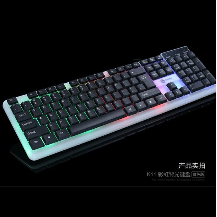 Bàn phím led giả cơ chuyên game 7 màu LIMEIDE K11 (Đen)