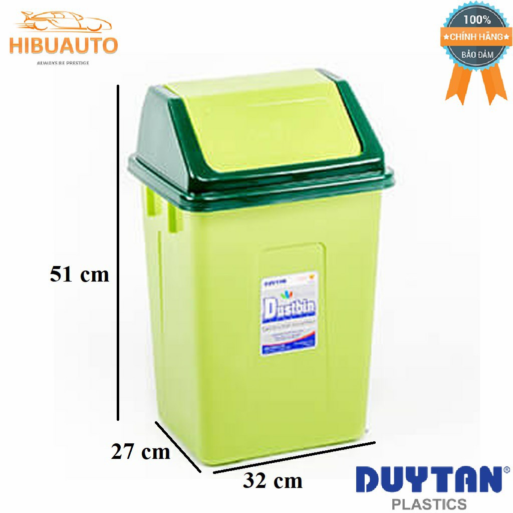 Thùng Rác Nắp Lật Duy Tân Size Trung  No.H127