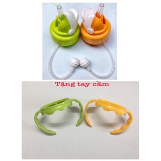 Nắp ống hút bình sữa Pigeon cổ rộng( tặng tay cầm)