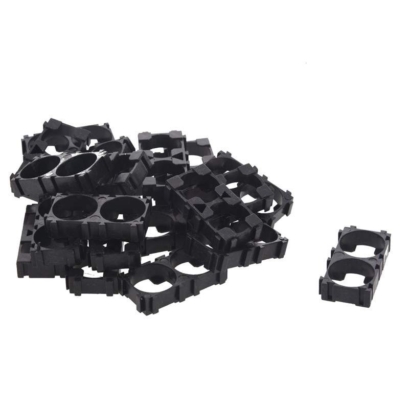 20x 18650 Lithium Battery Double Holder Bracket for Cell Pack Black | BigBuy360 - bigbuy360.vn