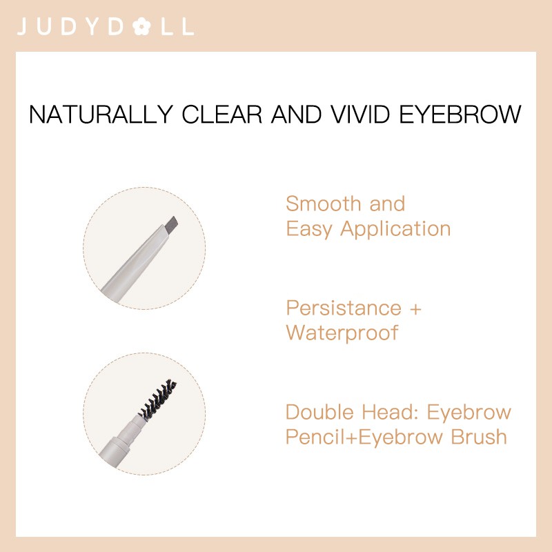 Chì Kẻ Mày JUDYDOLL Define Eyebrow Pencil Siêu Mảnh Phẩy Sợi Sắc Nét Lâu Trôi Chống Nước 80mg | BigBuy360 - bigbuy360.vn
