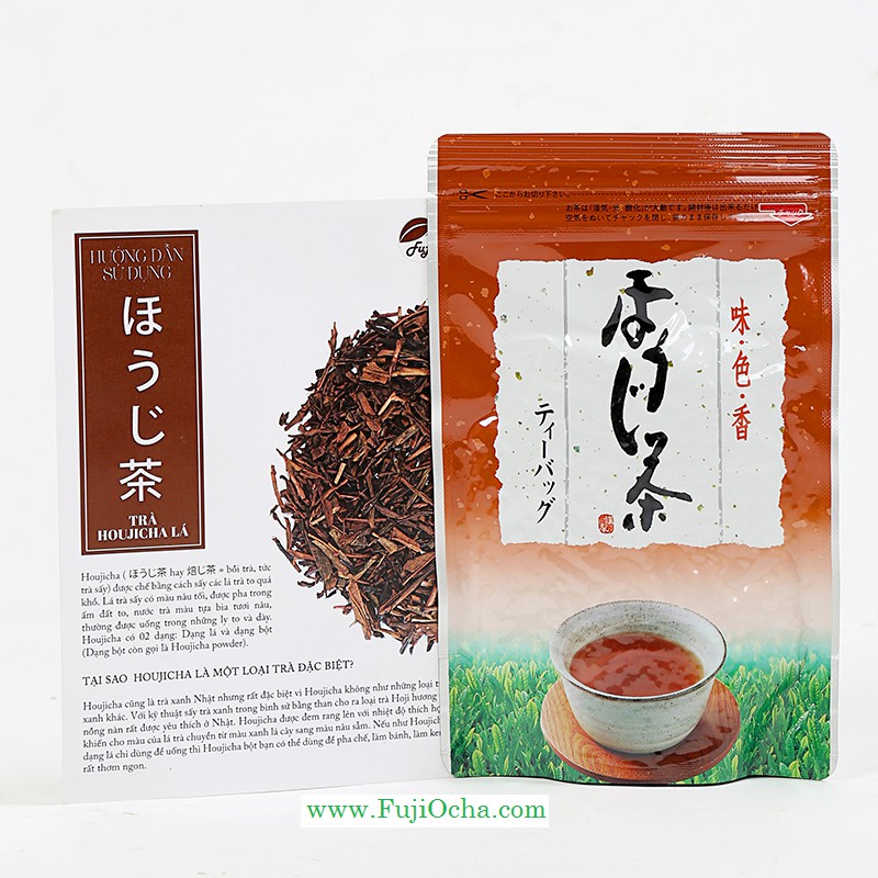 Trà Houjicha Lá Cao Cấp Nhật Bản (Gói 50gr) - Hàng chính hãng