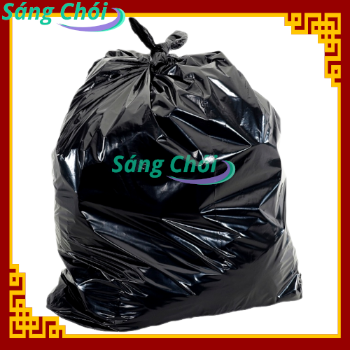 1kg [120 x 150cm Thùng 240L] Túi Đựng Rác Nặng Công Nghiệp PE Đen (Túi Rác) - Vinpack