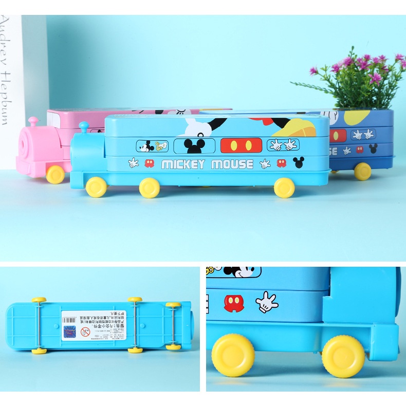 SUGE Hộp đựng bút chì hai lớp hoạt hình Người nhện Hộp đựng bút chì hoạt hình Elsa Hộp đựng văn phòng phẩm học sinh Captain America