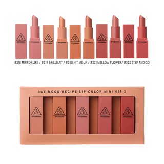 Set 5 Thỏi Son Lì 3CE Mood Recipe Lip Color Mini Kit 2