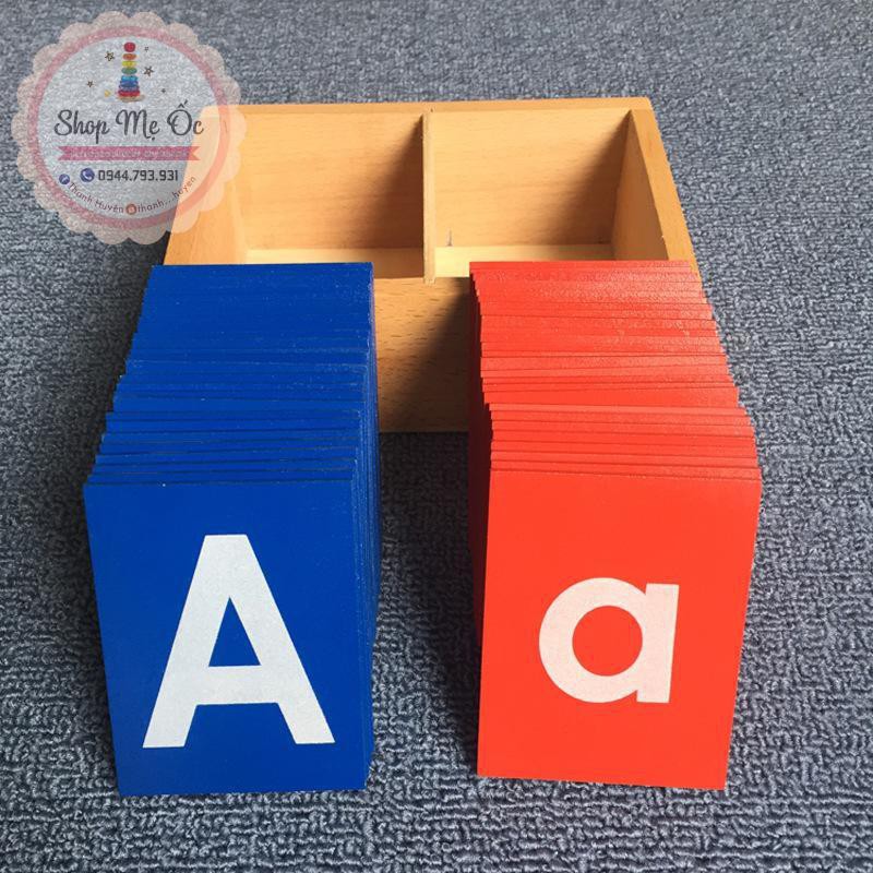 Giáo cụ Montessori - Chữ nhám (Sandpaper Letters)