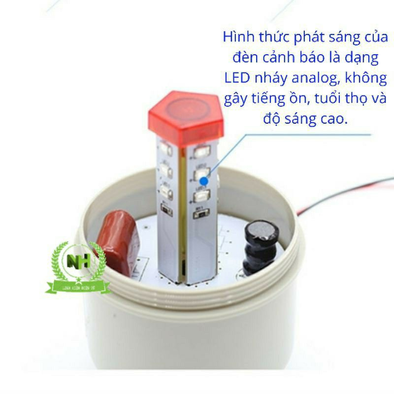 ĐÈN XOAY CẢNH BÁO (Đèn LED) CÓ CÒI VÀ KHÔNG CÒI TB- 72D/DJ 24V-220V