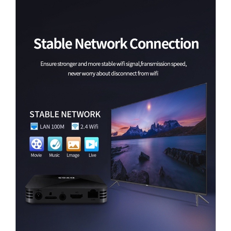 D905 Smart Tv Box Android 10.0 4gb 32gb Wifi 2.4g 4k Amlogic S905 Youtube Android Tv Box Set Top Box Media Player
