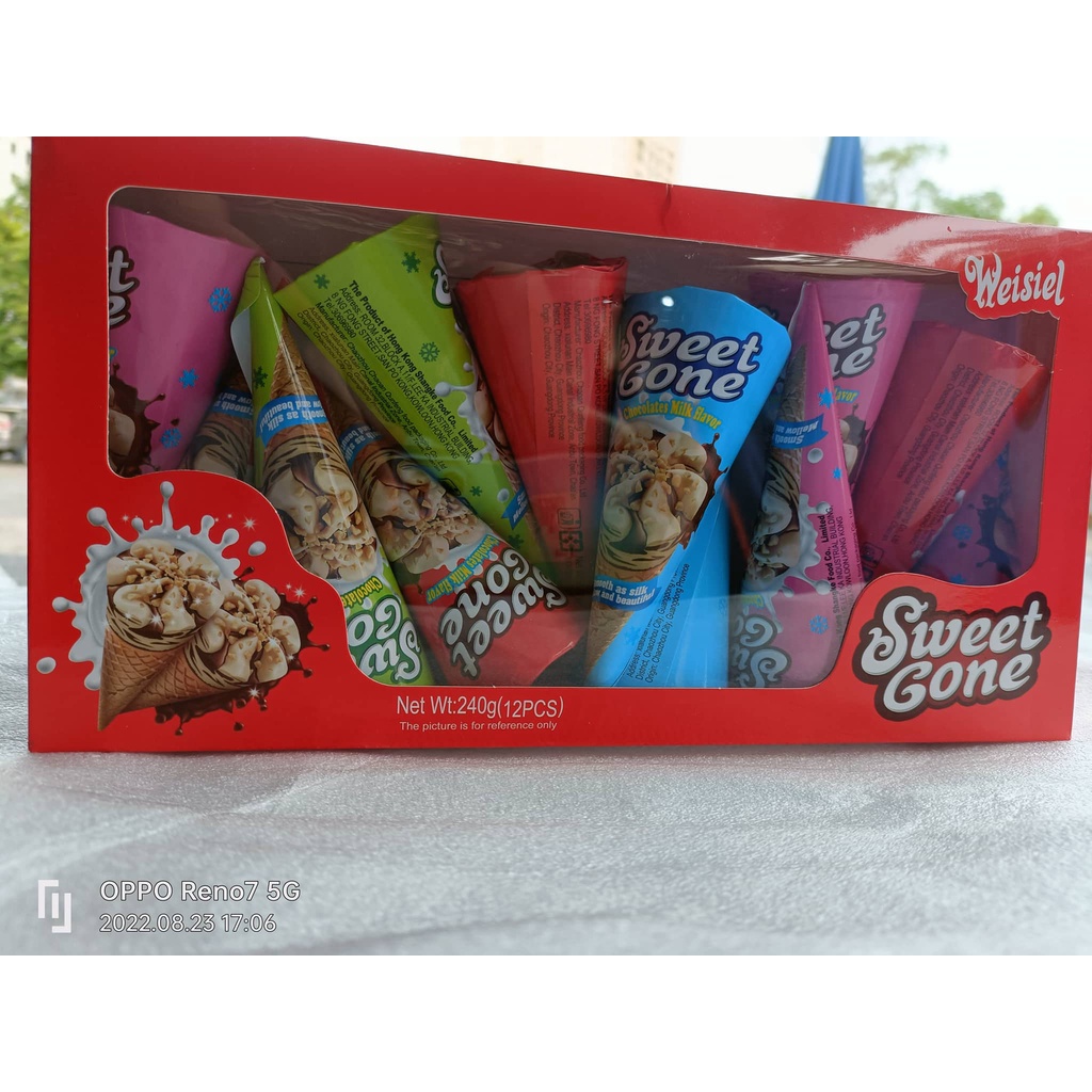 [ Bánh quy Socola ] Combo 2 hộp BÁNH ỐC QUẾ NHÂN KEM SWEET GONE SIÊU NGON HỘP 250g ( 12 cái ) ăn vặt siêu ngon