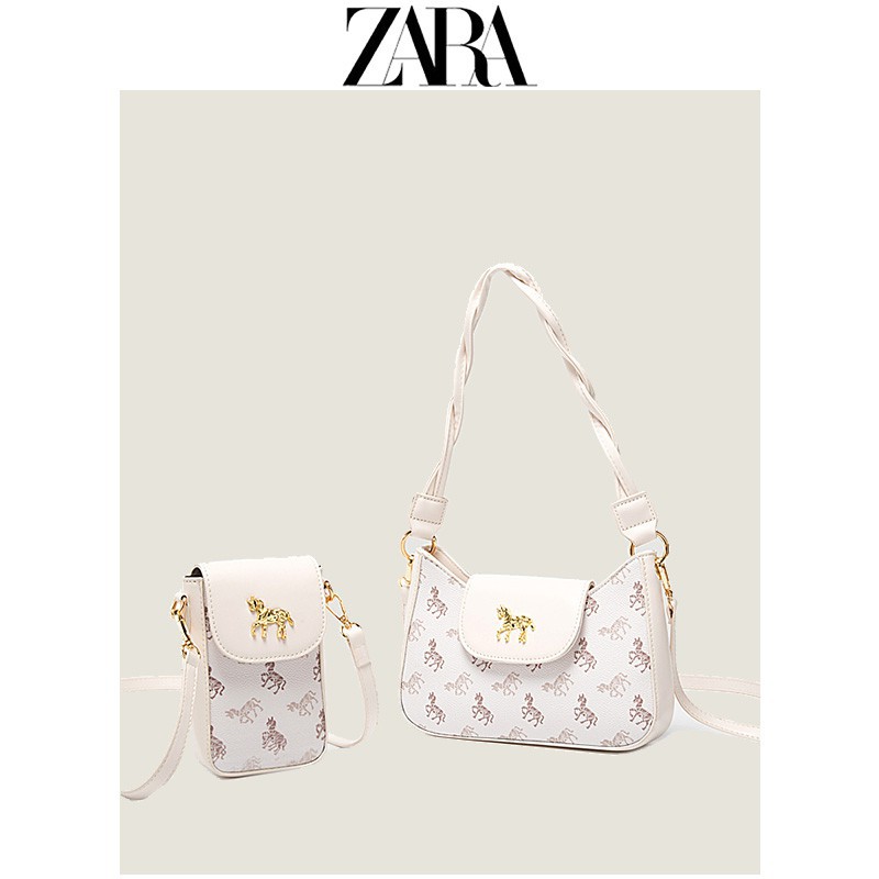 ☸[AUTH]♘☁Túi xách Zara Pháp niche phong cách nước ngoài chất lượng cao nổi tiếng trên mạng điện thoại di động bình dân p