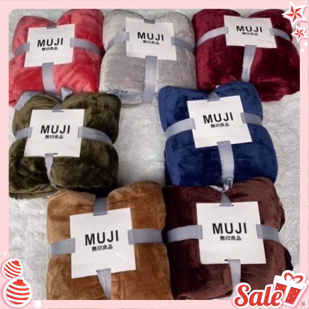 Chăn lông tuyết Muji xuất Nhật 1,5kg kích thước 2m x 2.3 mềm mịn siêu rẻ