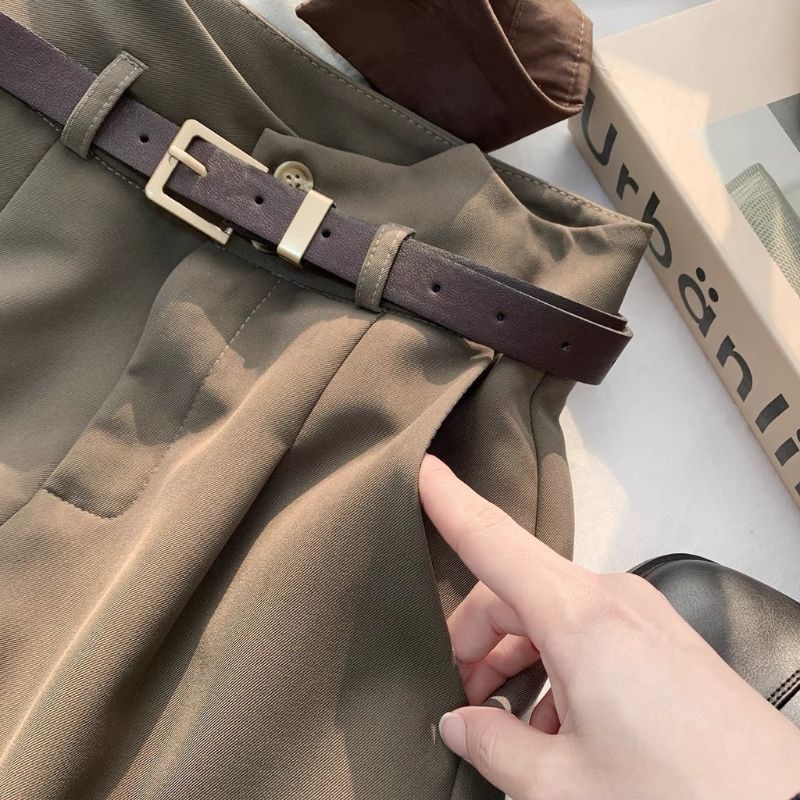 Quần short nữ cạp cao tặng kèm dây lưng , mẫu đùi nữ chất tuyết mưa