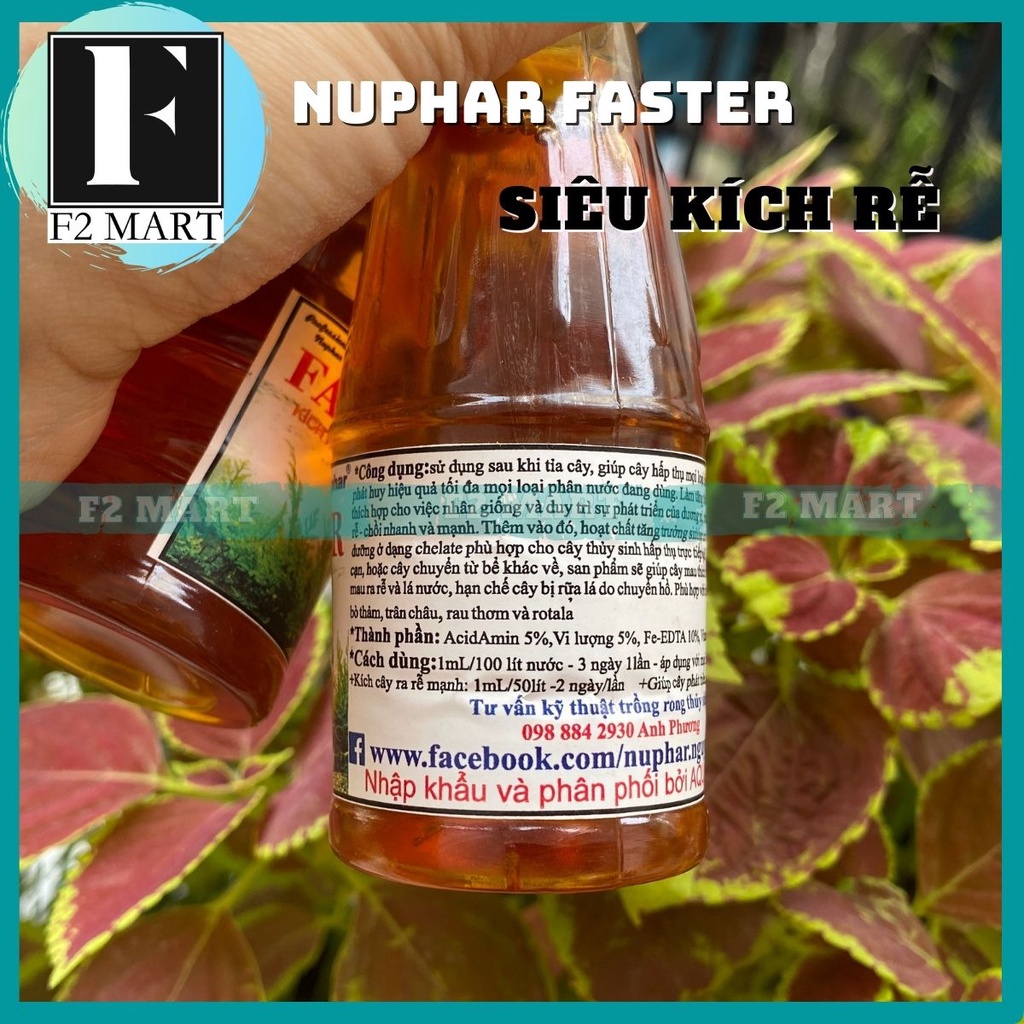 Phân nước Nuphar Faster lọ 100mL | Kích rễ, thúc đẩy tăng trưởng cho cây thuỷ sinh