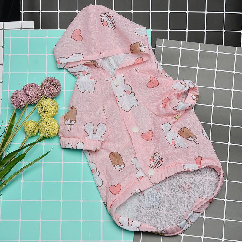 áo hoodie nón mỏng dành cho chó mèo